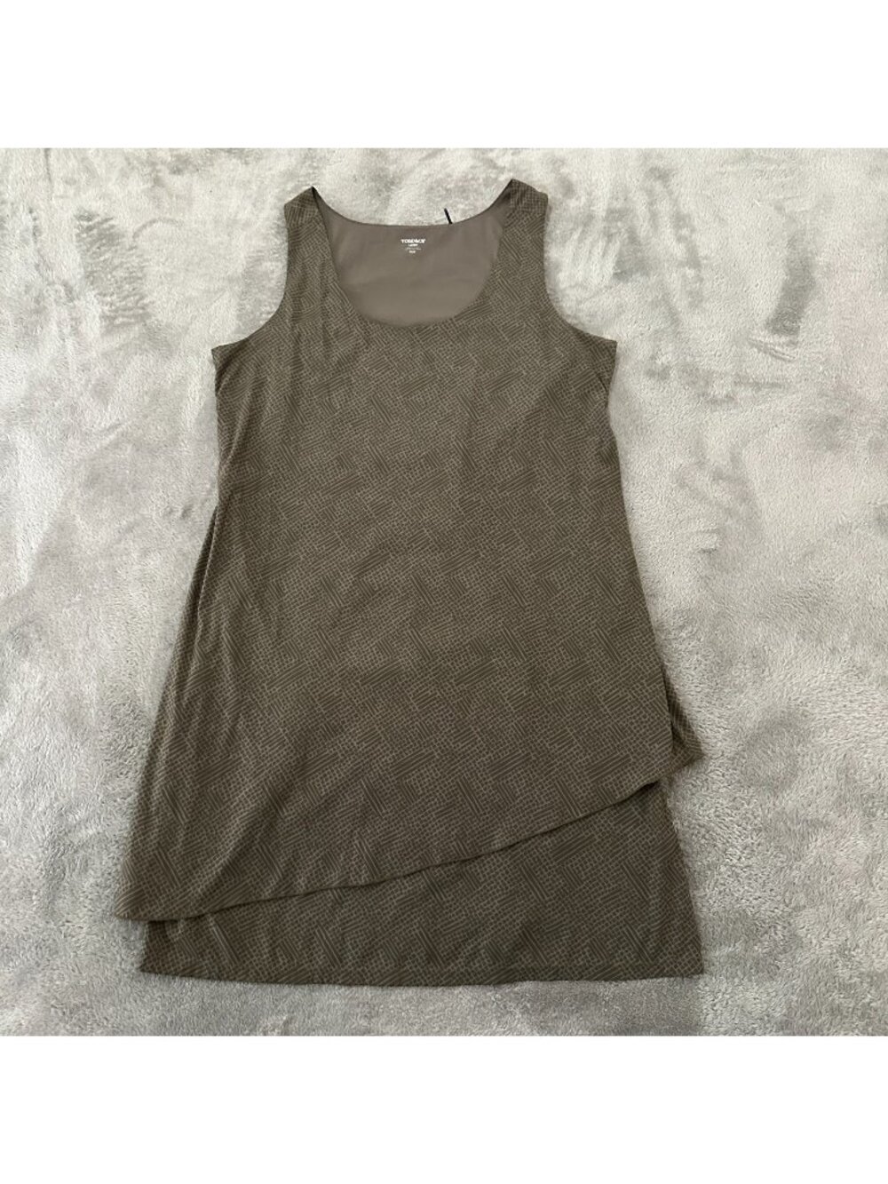 Toad & Co Green Tank Dress Women's LARGE Outdoor Athleisure